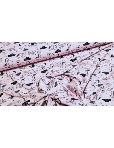 jersey coton animaux dormeurs