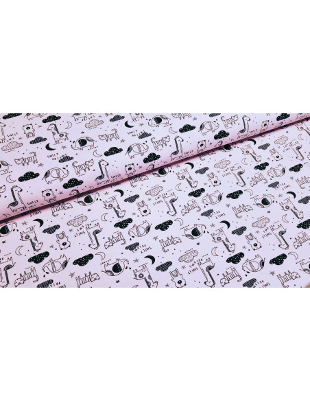 jersey coton animaux dormeurs