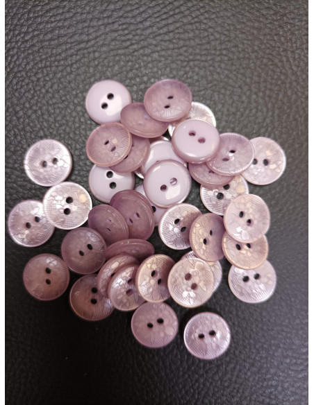 Bouton rose/violet