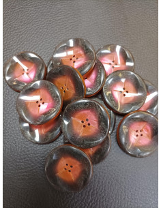 Bouton noir et rose 2