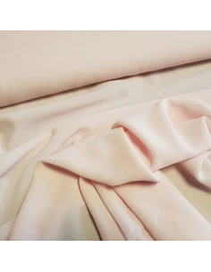 Tissu, Crêpe Mousseline Uni, Rose Poudré, Laize 150 cm, 100% Polyester Léger 2