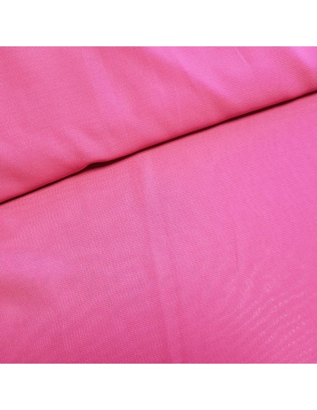 Tissu, Crêpe Mousseline Uni, Rose Fuchsia, Laize 150 cm, 100% Polyester