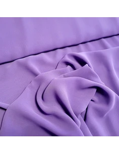 Tissu, Mousseline Unie, Violet Intense, Laize 150 cm, 100% Polyester 2