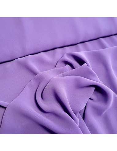 Tissu, Mousseline Unie, Violet Intense, Laize 150 cm, 100% Polyester