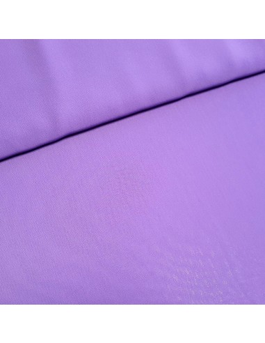 Tissu, Mousseline Unie, Violet Intense, Laize 150 cm, 100% Polyester