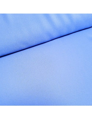 Tissu, Crêpe Mousseline Uni, Bleu Roi, Laize 150 cm, 100% Polyester
