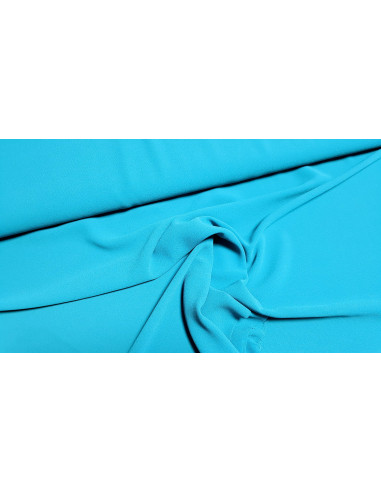 Crêpe mousseline bleu pétrole