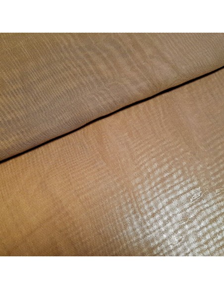 Tissu, Mousseline Unie, Marron Chocolat, Laize 150 cm, 100% Polyester