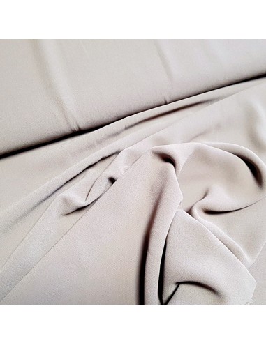 Tissu, Crêpe Mousseline Uni, Taupe, Laize 150 cm, 100% Polyester