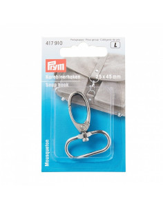 Mousqueton 25 x 45mm, argenté