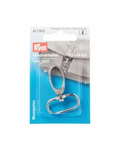 Mousqueton Prym argenté 25 x 45 mm inox | Zephyr Tissus