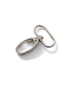 Mousqueton 25 x 45mm, argenté 2