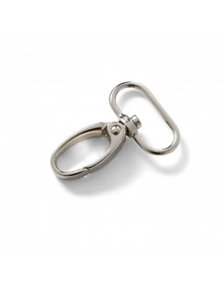 Mousqueton Prym argenté 25 x 45 mm inox | Zephyr Tissus