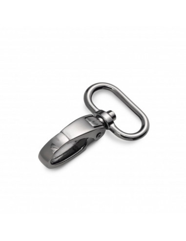 Mousqueton 25 x 45mm, brun brillant