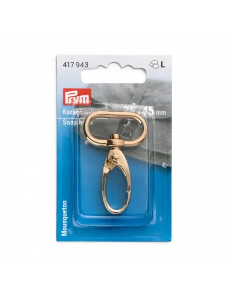 Mousqueton Prym or 25 x 45 mm inox | Zephyr Tissus