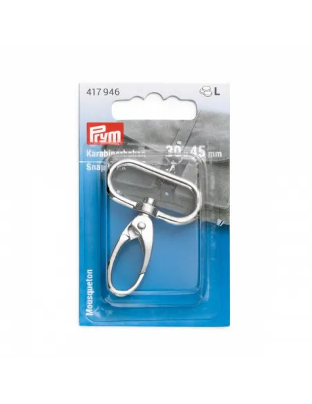 Mousqueton Prym argent 30 x 45 mm inox | Zephyr Tissus