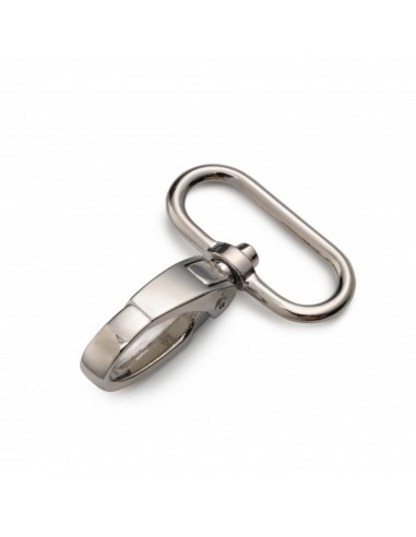 Mousqueton 30 x 45mm, argent