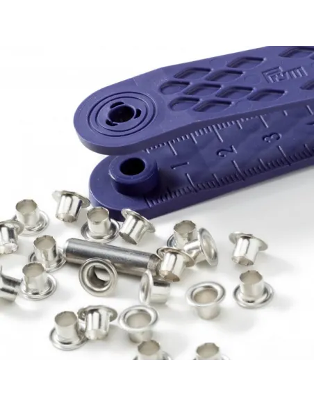 Œillets Prym Ø 4 mm argentés, laiton inox | Zephyr Tissus