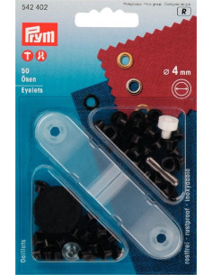 Œillets, 4,00mm, brun