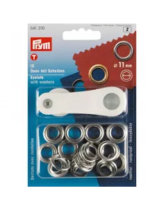Œillets Prym argentés 11 mm | Zephyr Tissus