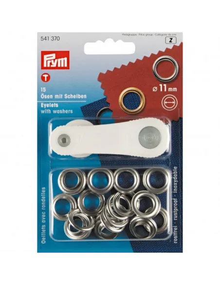 Œillets Prym argentés 11 mm | Zephyr Tissus