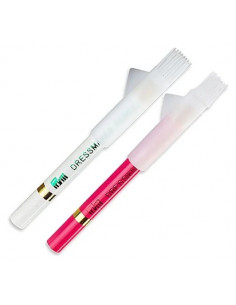 Crayons craie et pinceau, blanc/rose 2