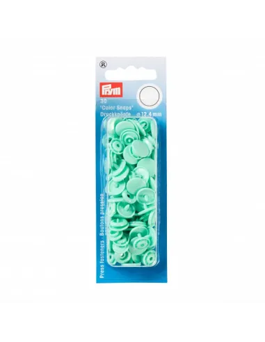 Boutons pression Color Snaps Prym, menthe | Zephyr Tissus