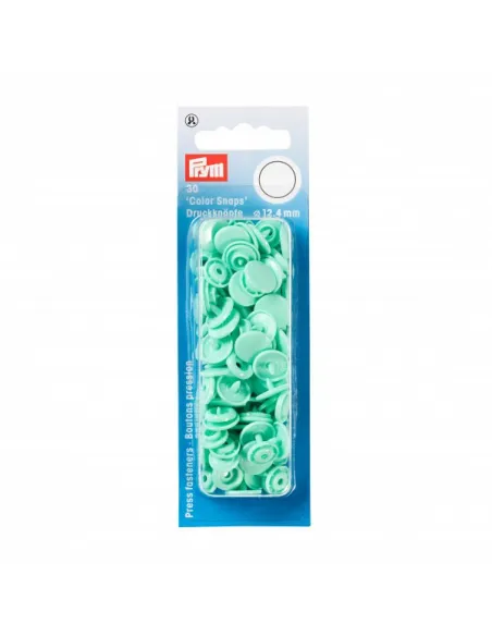 Boutons pression Color Snaps Prym, menthe | Zephyr Tissus