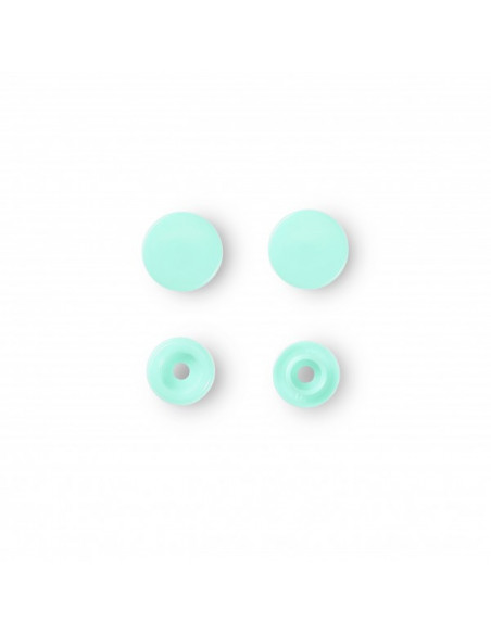 Boutons pression sans couture « Color Snaps », rond, 12,4mm, menthe