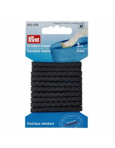 Élastique plat Prym noir 5 mm, 3 m | Zephyr Tissus