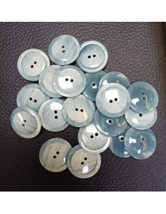 Bouton bleu/gris 2