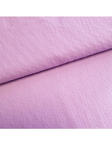 Tissu, Plumetis de Coton, Violet, Laize 140 cm, 100% Coton 115g/m²