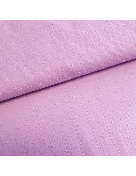 Tissu, Plumetis de Coton, Violet, Laize 140 cm, 100% Coton 115g/m²