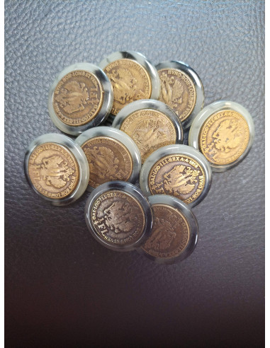 Bouton bronze