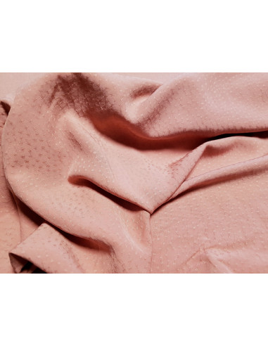 Viscose piquée unie bois de rose