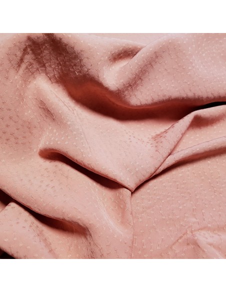 Tissu, Viscose Piquée Unie, Bois de Rose, Laize 140 cm, 100% Viscose 120g/m²