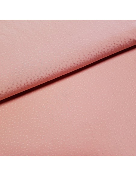 Tissu, Viscose Piquée Unie, Bois de Rose, Laize 140 cm, 100% Viscose 120g/m²