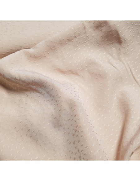 Tissu, Viscose Piquée Unie, Écrue, Laize 140 cm, 100% Viscose 170g/ml