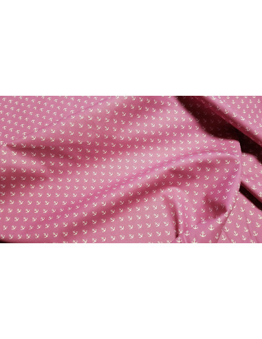 Popeline coton ancres