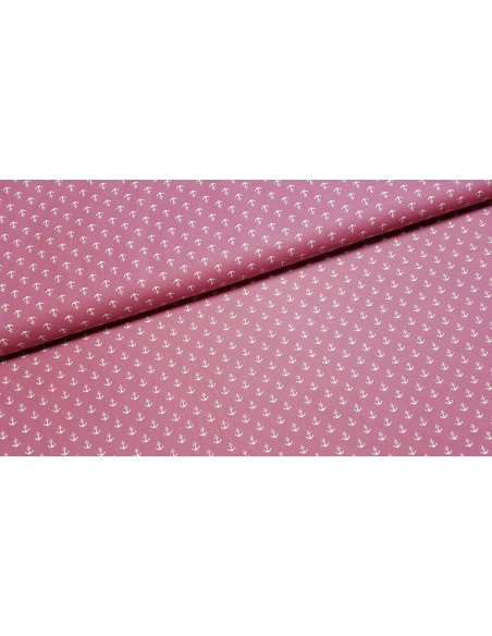 Popeline coton ancres