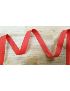 Biais tout textile, polycoton, 20mm, rouge