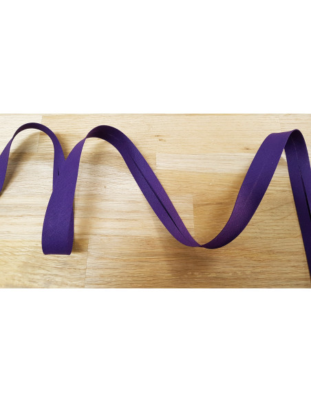 Biais tout textile, polycoton, 20mm, violet