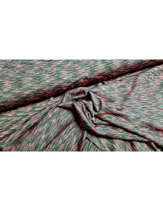 Jersey lycra chiné rose fluo 2