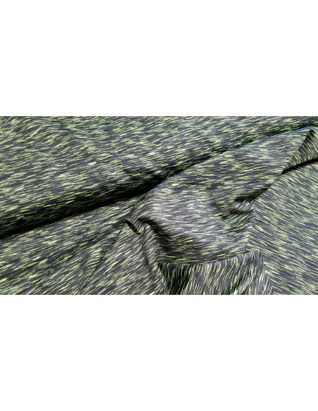 Jersey lycra chiné vert fluo