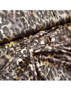 Tissu, Jersey Léopard, Couleurs Sombres, Laize 150 cm, Viscose Stretch 2