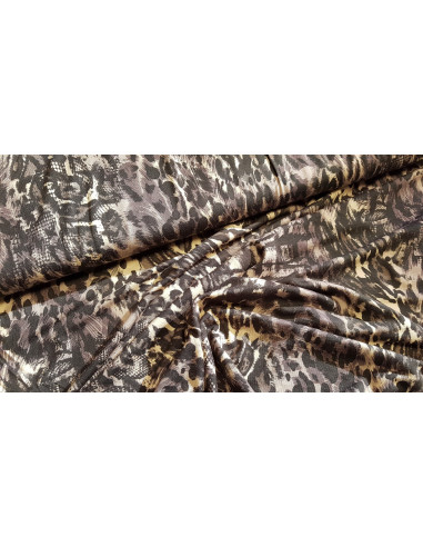 Jersey viscose léopard