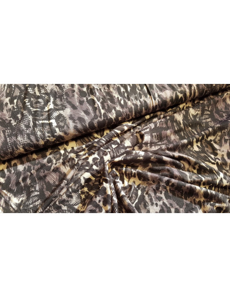 Jersey viscose léopard