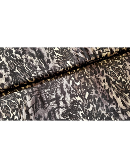 Jersey viscose léopard