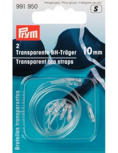 Bretelles soutien-gorge Prym transparentes | Zephyr Tissus