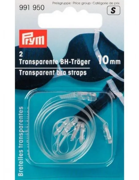 Bretelles soutien-gorge Prym transparentes | Zephyr Tissus